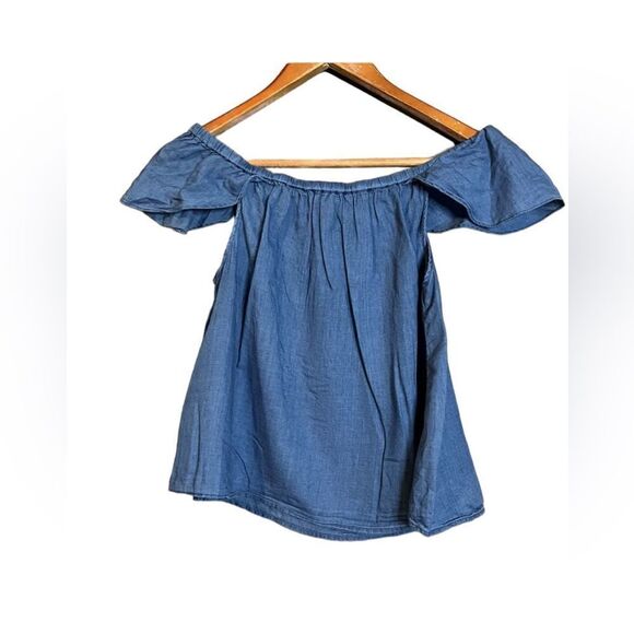 Madewell short sleeve off the shoulder top - Picture 10 of 10